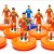 Subbuteo Andrew Table Soccer Avellino 2015-16 away on Classic Hasbro Bases